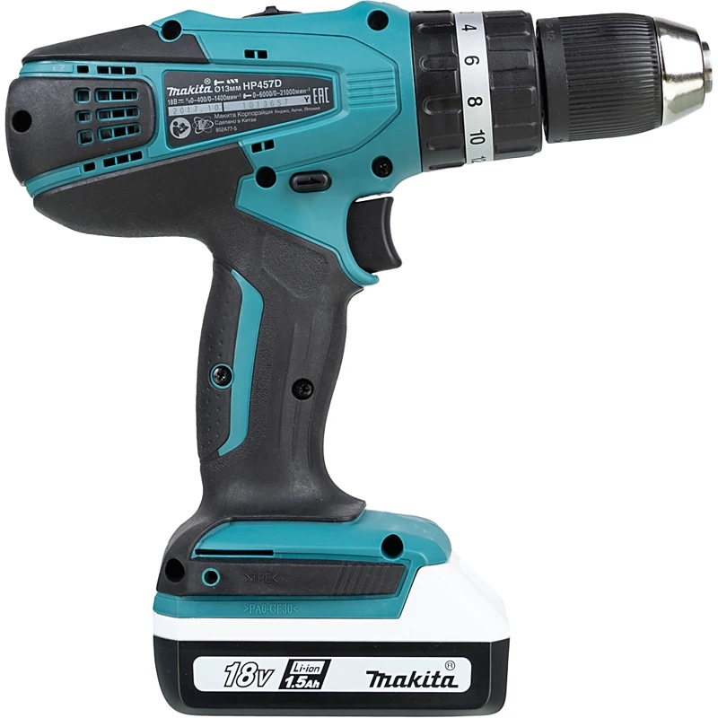 Дрель-шуруповерт MAKITA HP457DWE 1.3Ач с двумя аккумуляторами | Инструменты