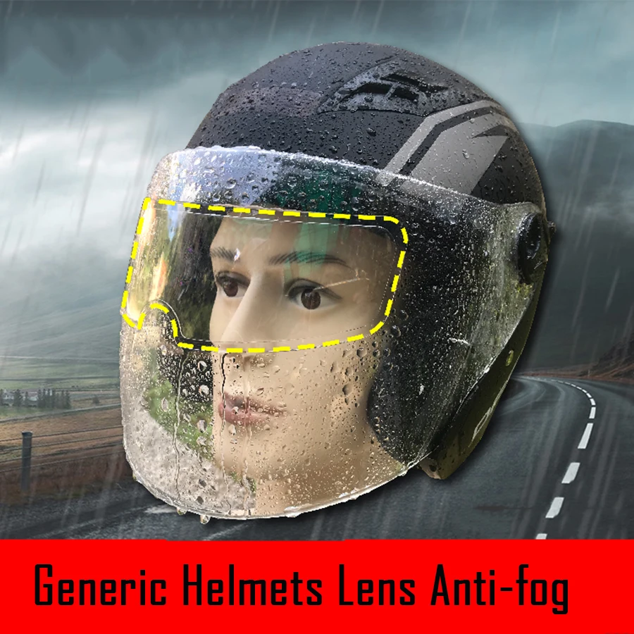 Противотуманные наклейки для мотоциклетного шлема прозрачная противотуманная