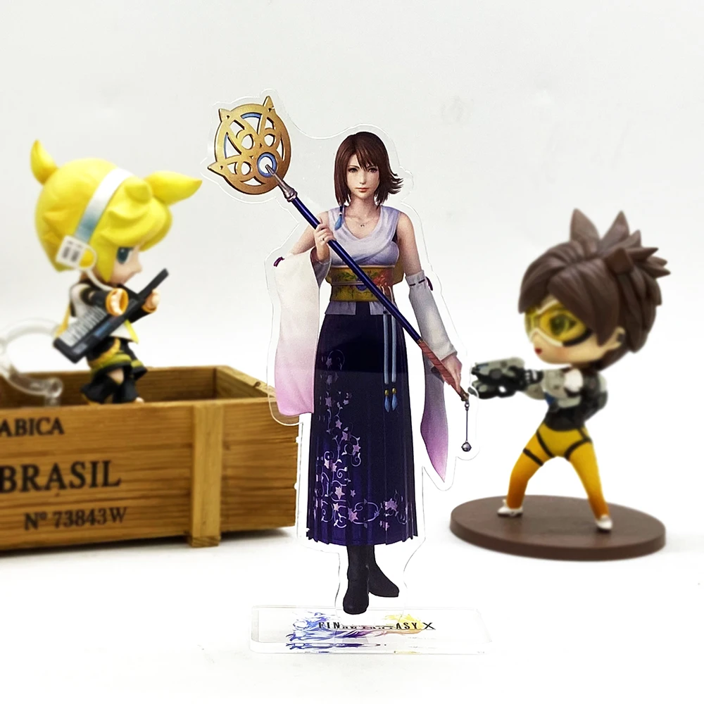 F Fantasy FF10 X 10 Yuna свадебное платье HM фигурка на акриловой подставке модель пластина