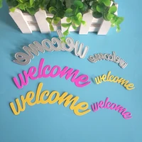 new and exquisitewelcome a b cutting dies photo album cardboard diy gift card decoration embossing crafts