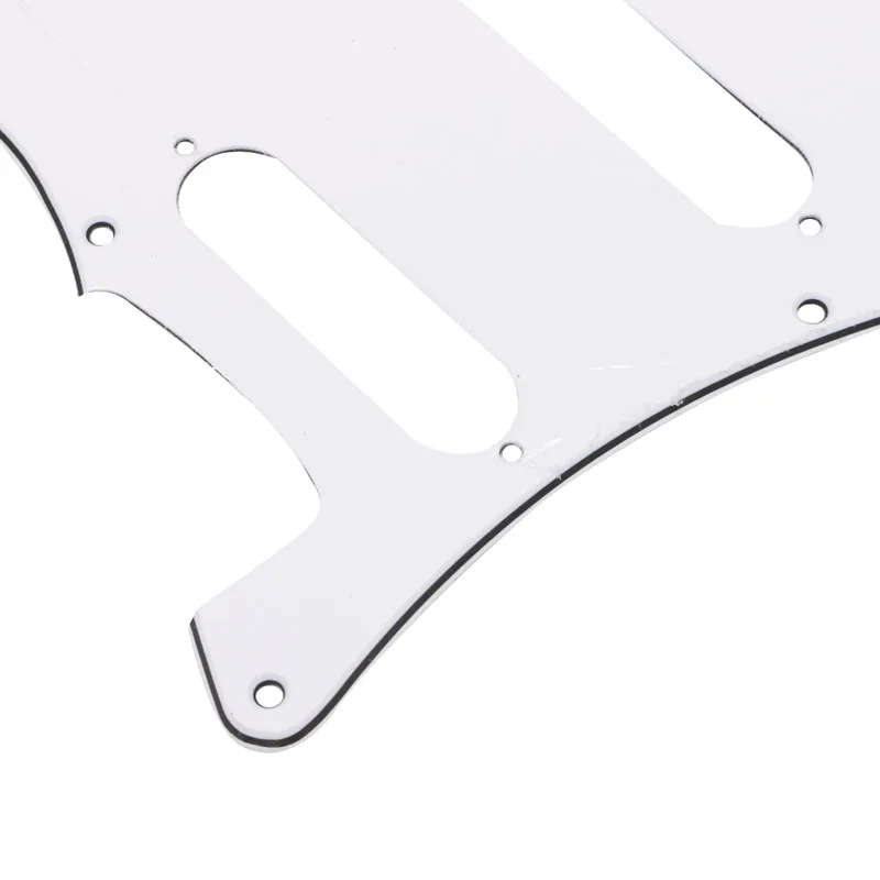 Белая черепаха оболочки накладки 3 слоя царапин пластины для Fender Stratocaster