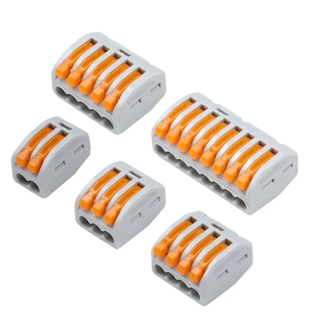 

10-20pcs wire Connector 12awg electrical fast home improvement cable Connecter push in Wire connector splicing terminal block