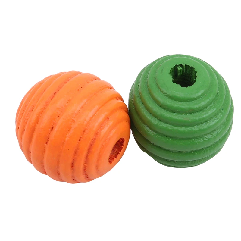 

Mixed Color Natural Stripe Round Beads Wooden Ball Loose Spacer Wood Beads For DIY Necklace Jewelry Making Accessories
