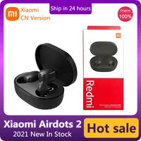 2021 xiaomi redmi airdots 2 tws bluetooth 5 0 true wireless headset ai controlled gaming earbuds with microphone noise reduction