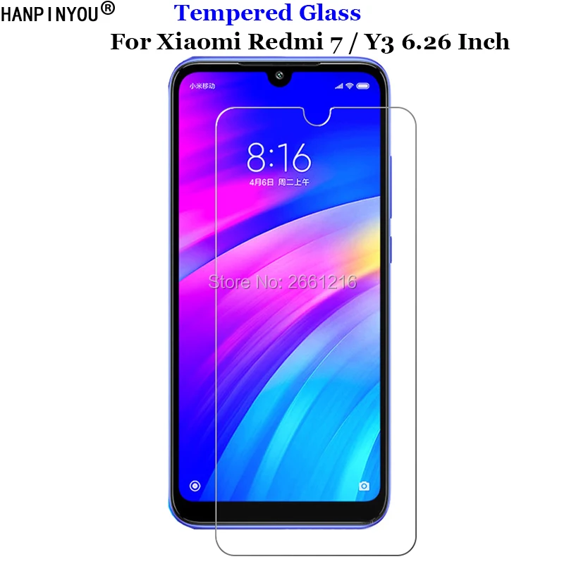 Для Xiaomi Redmi Y3 закаленное стекло 9H 2.5D Премиум Защитная пленка для экрана 7 6