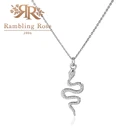 Ожерелье с подвеской змейка для женщин и девушек, винтажное ожерелье с кулоном в виде змейки, модное Ювелирное Украшение, Подарочная бижутерия