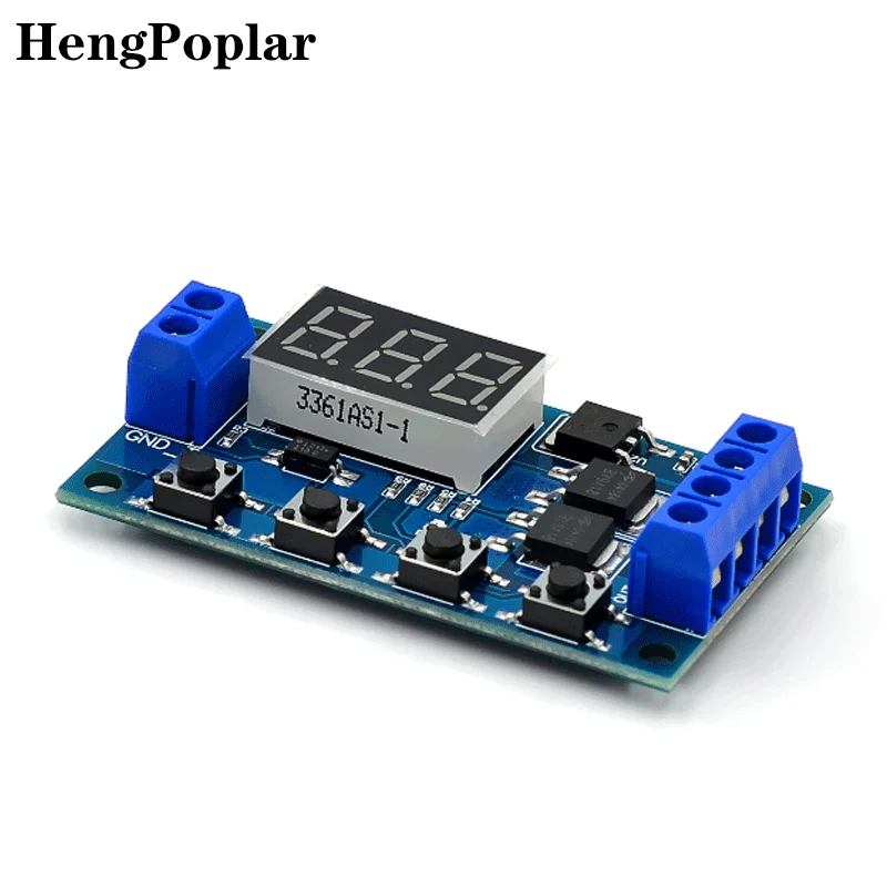 

DC5-36V Dual MOS LED Digital Time Delay Relay Trigger Cycle Timer Delay Switch Circuit Board Timing Control Module DIY