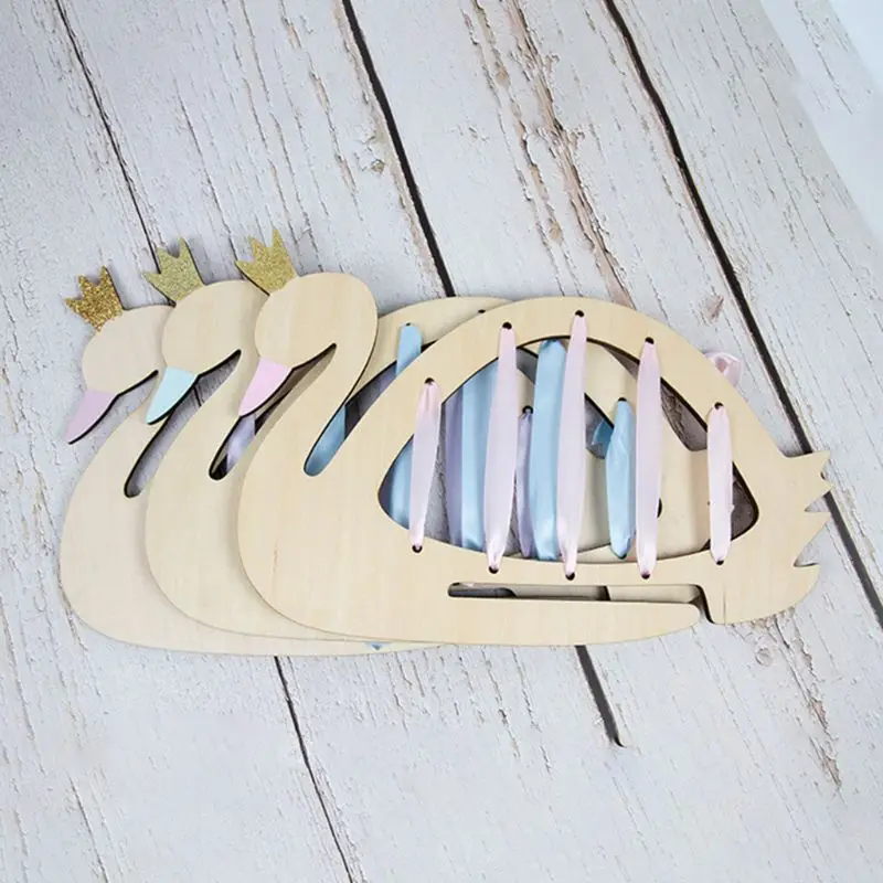 Нордическая простая шпилька для лент деревянная стойка хранения кольцо волос