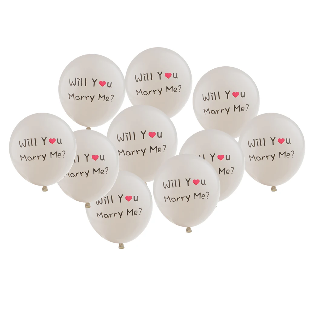 

10 Pieces Will You Marry Me Balloons for Pre-Wedding Party, Proposal Party