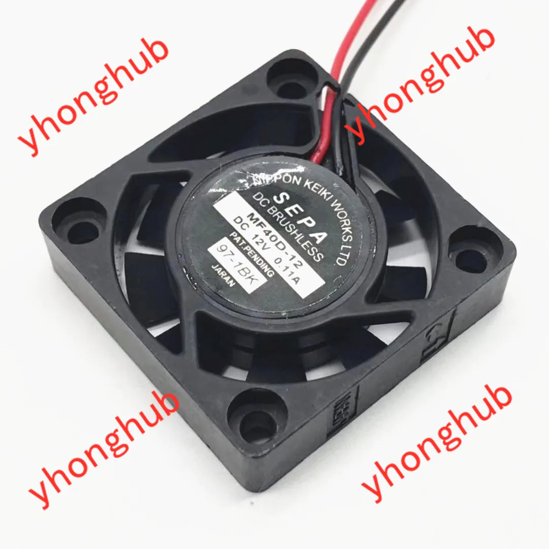 SEPA MF40D 12 DC 12V 0.11A 40x40x10 мм 2 провод Сервер площади вентилятора|Кулеры и системы