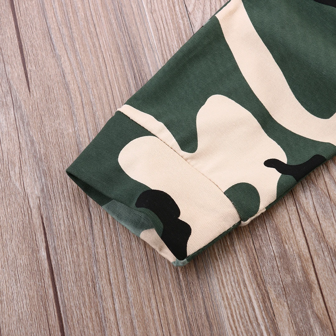 2 шт. футболка с коротким рукавом и камуфляжные брюки|Комплекты одежды для