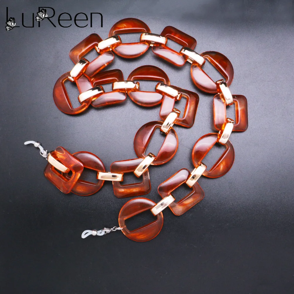 LuReen простое геометрическое ожерелье из бисера очки для чтения простой держатель Lanyards аксессуары для очков