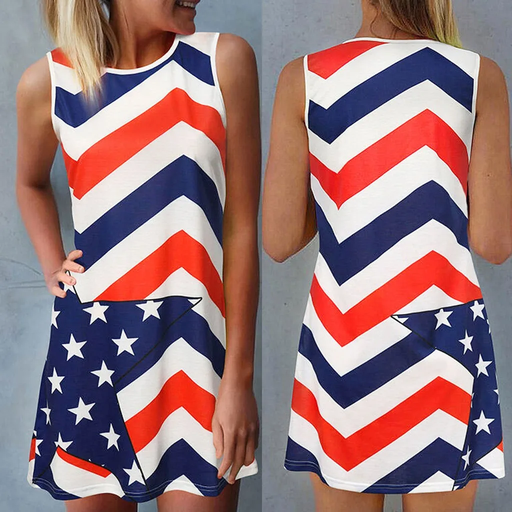Женское винтажное платье в полоску с круглым вырезом без рукавов | Женская одежда