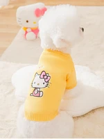 pet sweater cat clothes puppy dog sweater plush bear cat sweater warm dog clothes