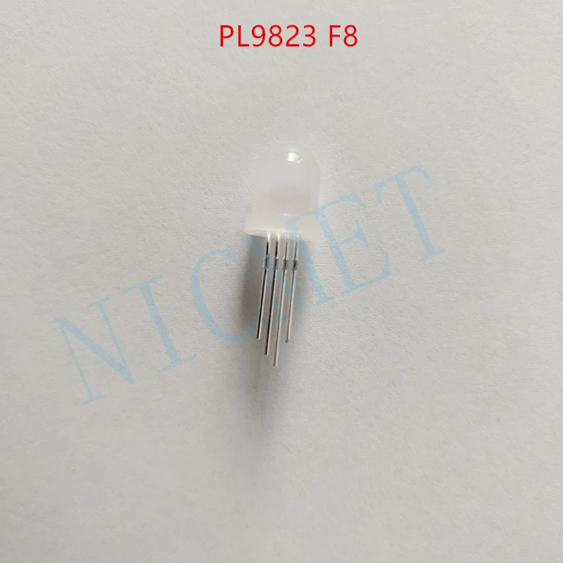 50 шт.-1000 шт. DC5V PL9823 F5 5 мм PL9823 F8 8 мм круглый RGB светодиодный P9823 чипсет внутри RGB Полноцветный матовый светодиодный чипы