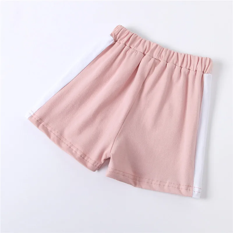 

Children Kids Girls Summer Clothing Sets Cute Toddler Kids Girls Short Sleeve Leopard Print Patchwork T-shirts+Splice Shorts