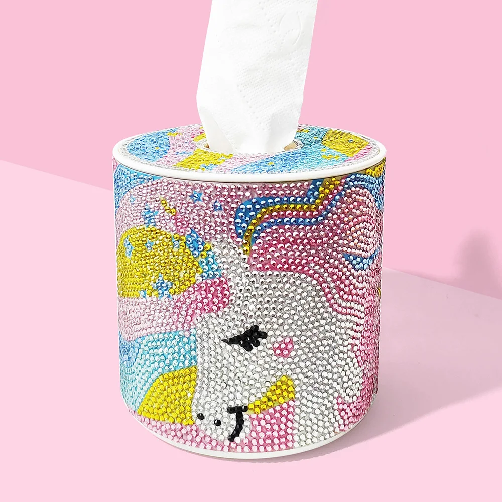 

Новинка 2021 г., алмазная живопись особой формы 5D в рулоне, Цилиндрическая Коробка для пазлов, коробка для хранения, мультяшное животное, алмаз...