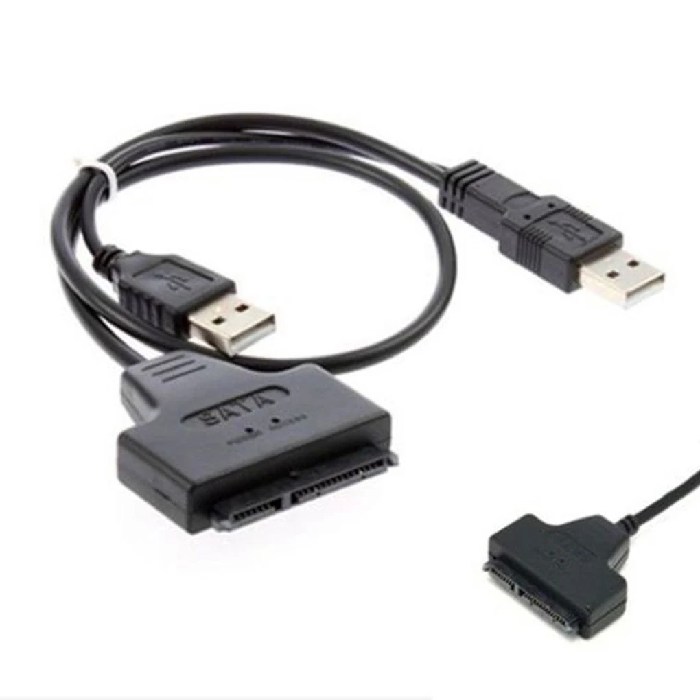 Новый USB2.0 для SATA 22Pin Мужской Кабель-адаптер с USB Sata кабель питания 2 5 HDD жесткий