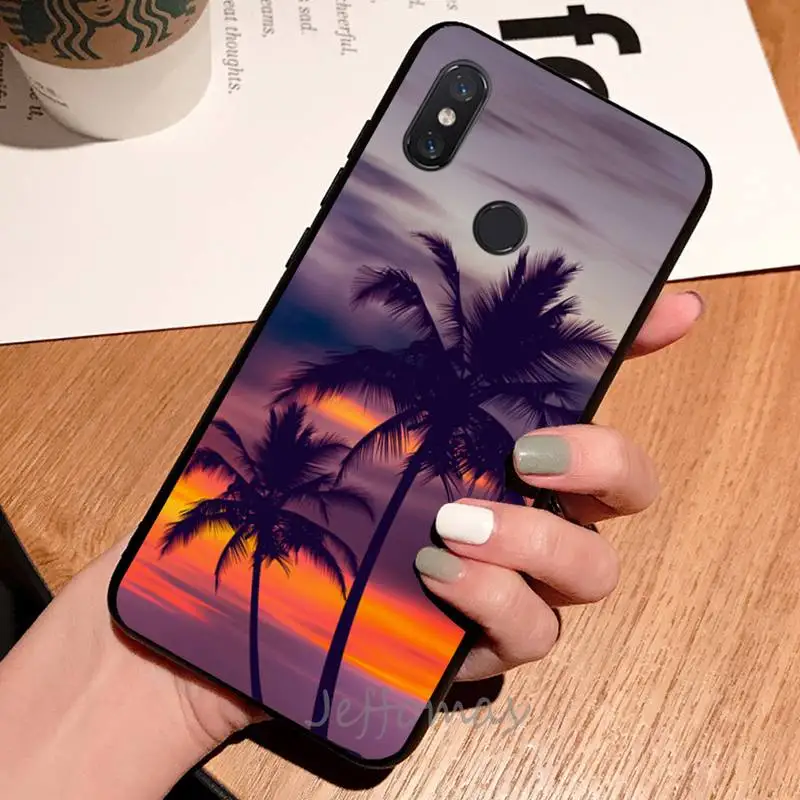 

Beach sunset sea pattern Phone Case For Xiaomi Redmi note 7 8 9 t max3 s 10 pro lite