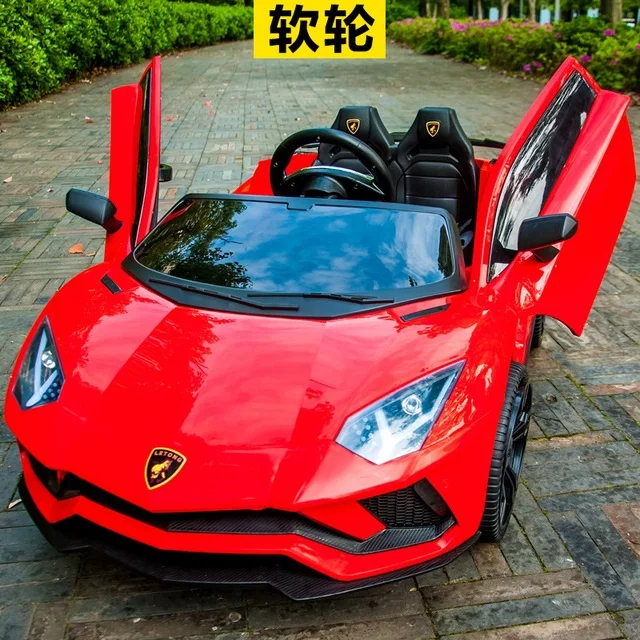 Model 2 Red Детский Электрический квадроцикл с двойным автомобилем с дистанционным управлением, детский автомобиль 1-3 игрушки 4-5 лет, может присесть два человека - Цвет: Model 2 Red