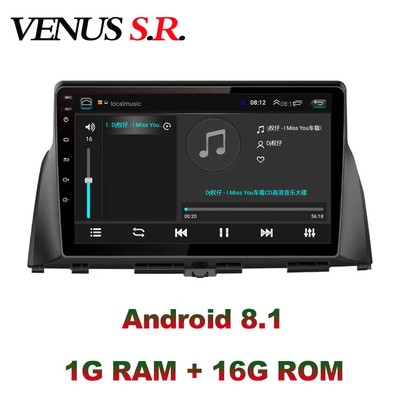 Автомобильный dvd-плеер VenusSR Android 8 1 2.5D для KIA optima K5 радио 2016-2019 мультимедийное