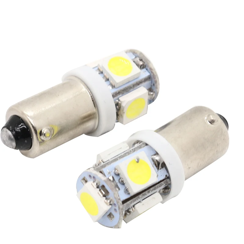 10 шт. T4W BA9S 5 SMD 5050 автомобильный внутренняя Светодиодная лампа боковой габаритный
