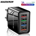 Сетевое зарядное устройство с 4 USB-портами и поддержкой быстрой зарядки