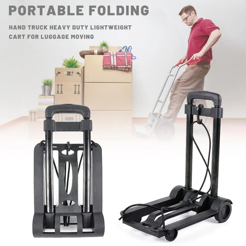 

Large case folding trailer trolley household Household shopping cart trolley portable folding heavy duty light luggage rack