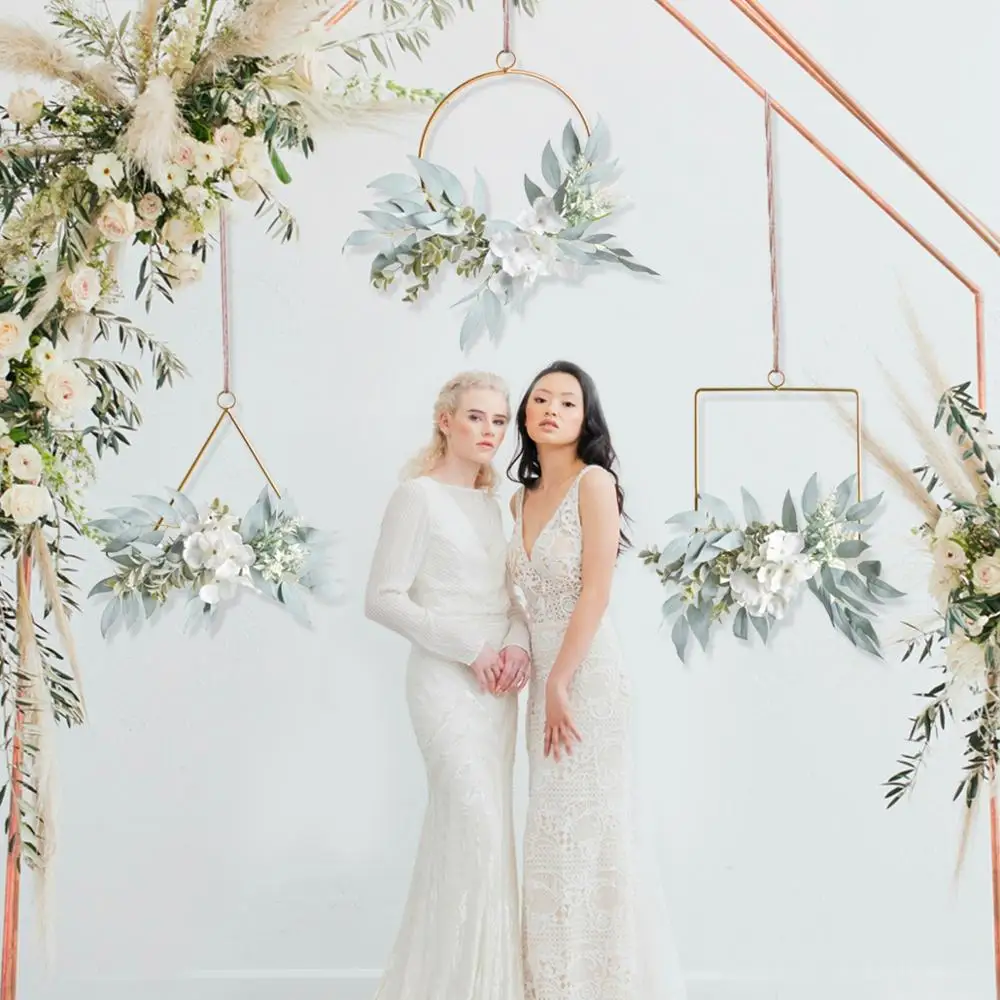 Искусственные розы свадебные цветы роза пион Гортензия Изогнутая Дверь