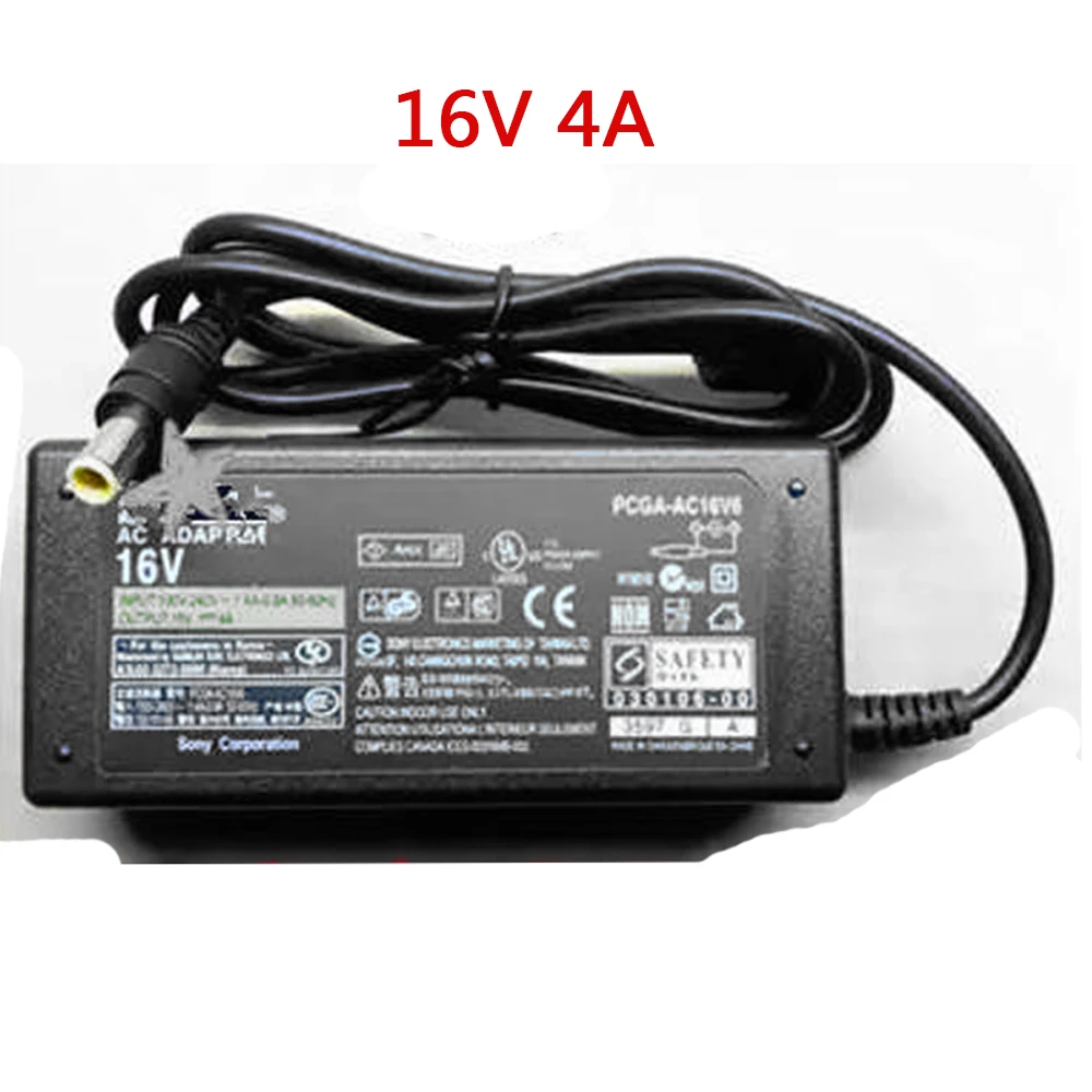 

New 16V 4A 65W AC Power Supply For Sony VAIO PCG-505 VAIO SR PCG-C Series laptop