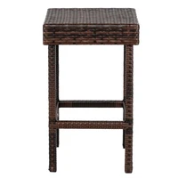 4PCS Bar Stool Chair Set For Kitchen Modern Table Of 5 Brown Gradient Furniture