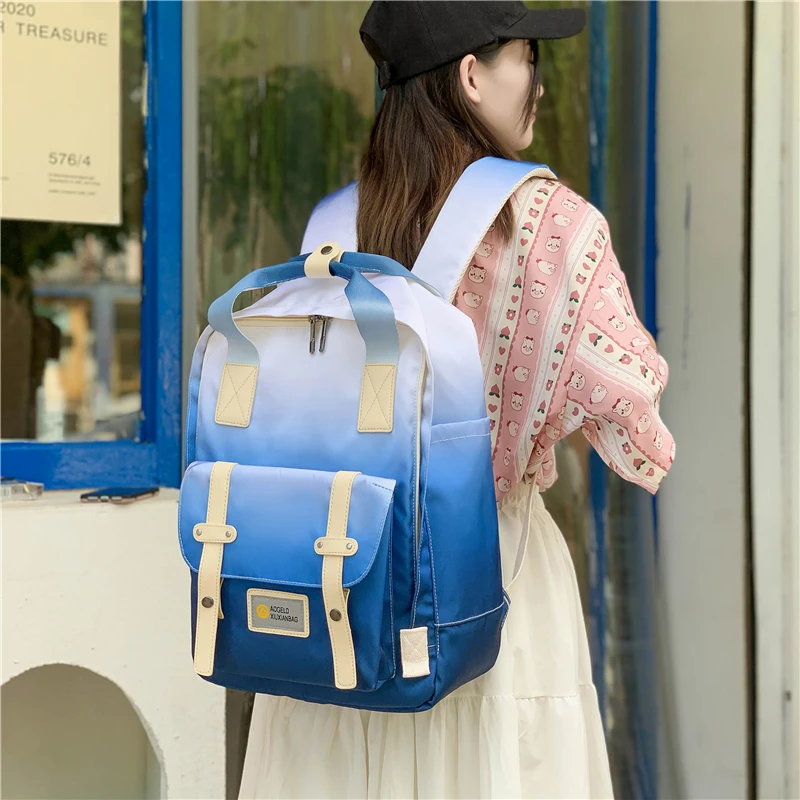 

Школьный ранец для женщин, вместительный рюкзак с отделением для ноутбука в японском стиле для учеников старших классов колледжа