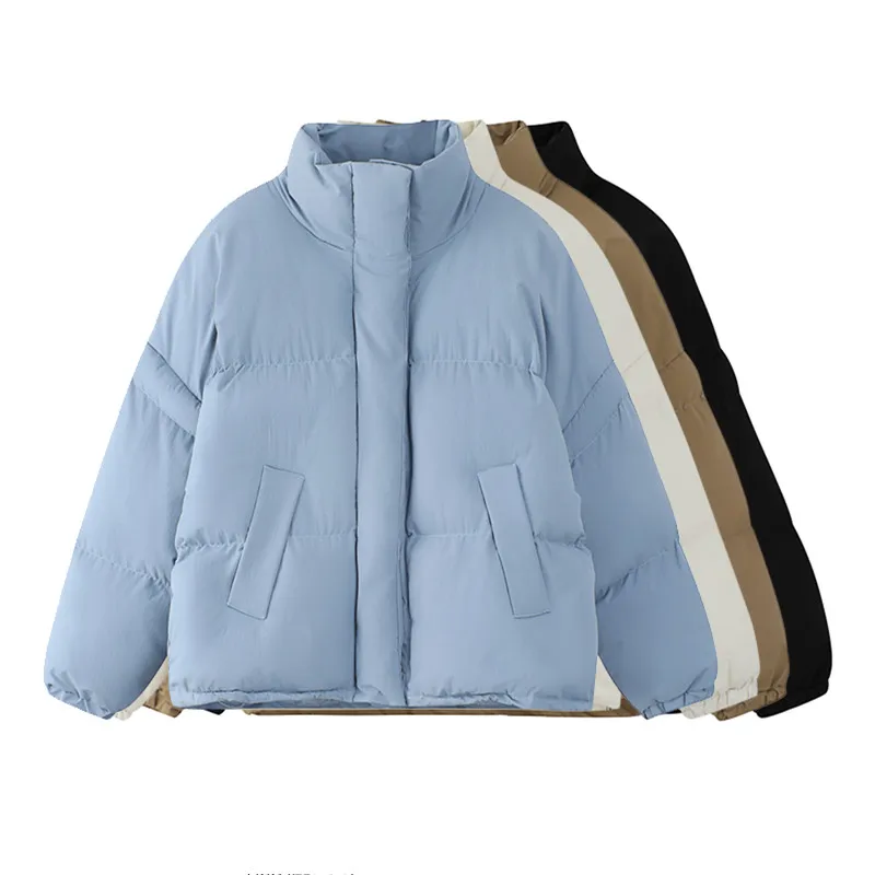

Women Puffer Jackets Coat 2021 Winter Thickening Warm Baggy Korean Fashion Ladies TOPs Bubble Oversized Cotton Padded Outwear