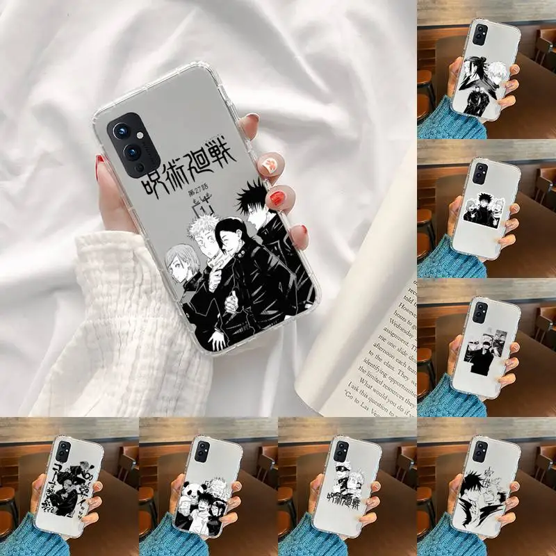 

Jujutsu Kaisen Anime Phone Case Transparent For OnePlus 9 8 7 7t 8t Oppo find X3 X2 reno5 Vivo X60 X50 Pro MeiZu 17 16XS