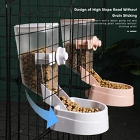 pet feeder food cage hanging feeding container automatic dispenser bowl pet suppliles for cat parrots birds kitten pigeon rabbit