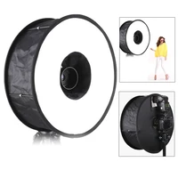 newest portable 45cm round flash diffuser universal folded magnetic ring flash diffuser softbox for macro portrait photography