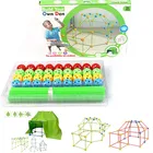 Конструктор Форт, для детей, для девочек и мальчиков, сделай сам, разноцветные 3D замки, туннели, палатки, набор игрушек