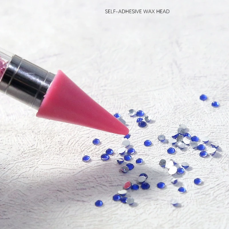 Двухсторонняя ручка для рисования точек на ногтях кристалл бисера гвоздики со
