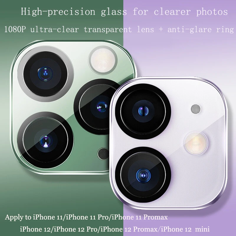 

For Iphone 11/12 Promax Full Coverage HD Lightweight Wear-resistant Anti-drop Lens Tempered Film