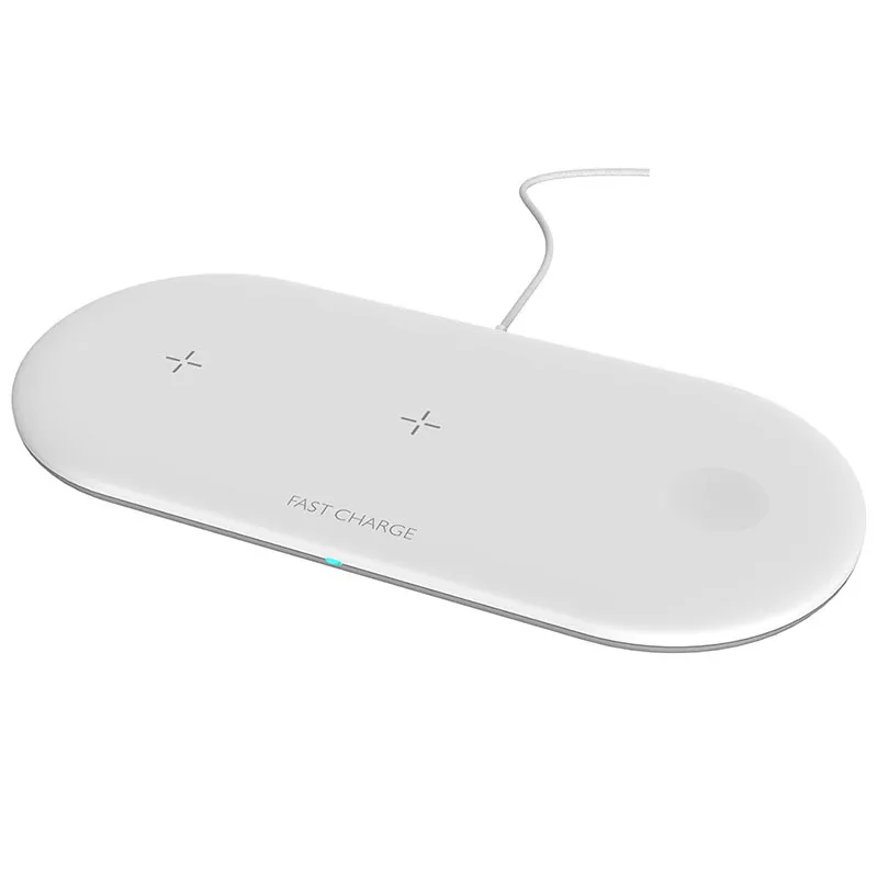 3 в 1 лучшее Беспроводное зарядное устройство для Iphone и Apple Watch 4 Airpods 10 Вт быстрая Беспроводная Накладка для iPhone 11 PRO X XR 8 samsung note 10