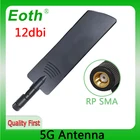EOTH, 1 шт., стандартная Wi-Fi антенна 12 дБи, роутер PBX, антенна SMA, гнездовой разъем, IOT, высокий сигнал, LTE, gsm, модем автомобильного сотового усилителя