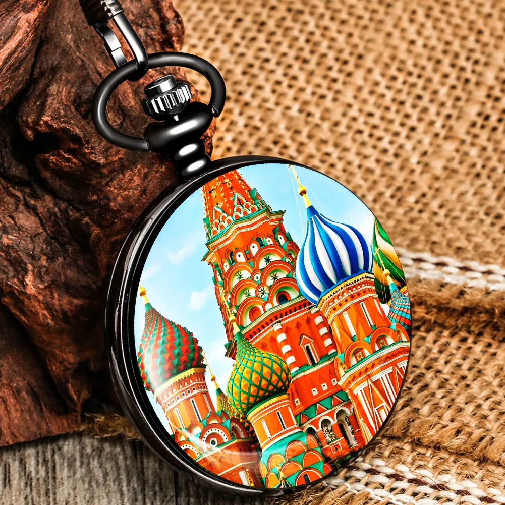 Часы карманные кварцевые с белым циферблатом и гладкой крышкой | Наручные часы