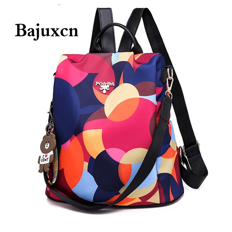 Модный многофункциональный рюкзак 2019 женские рюкзаки из ткани Оксфорд женский с