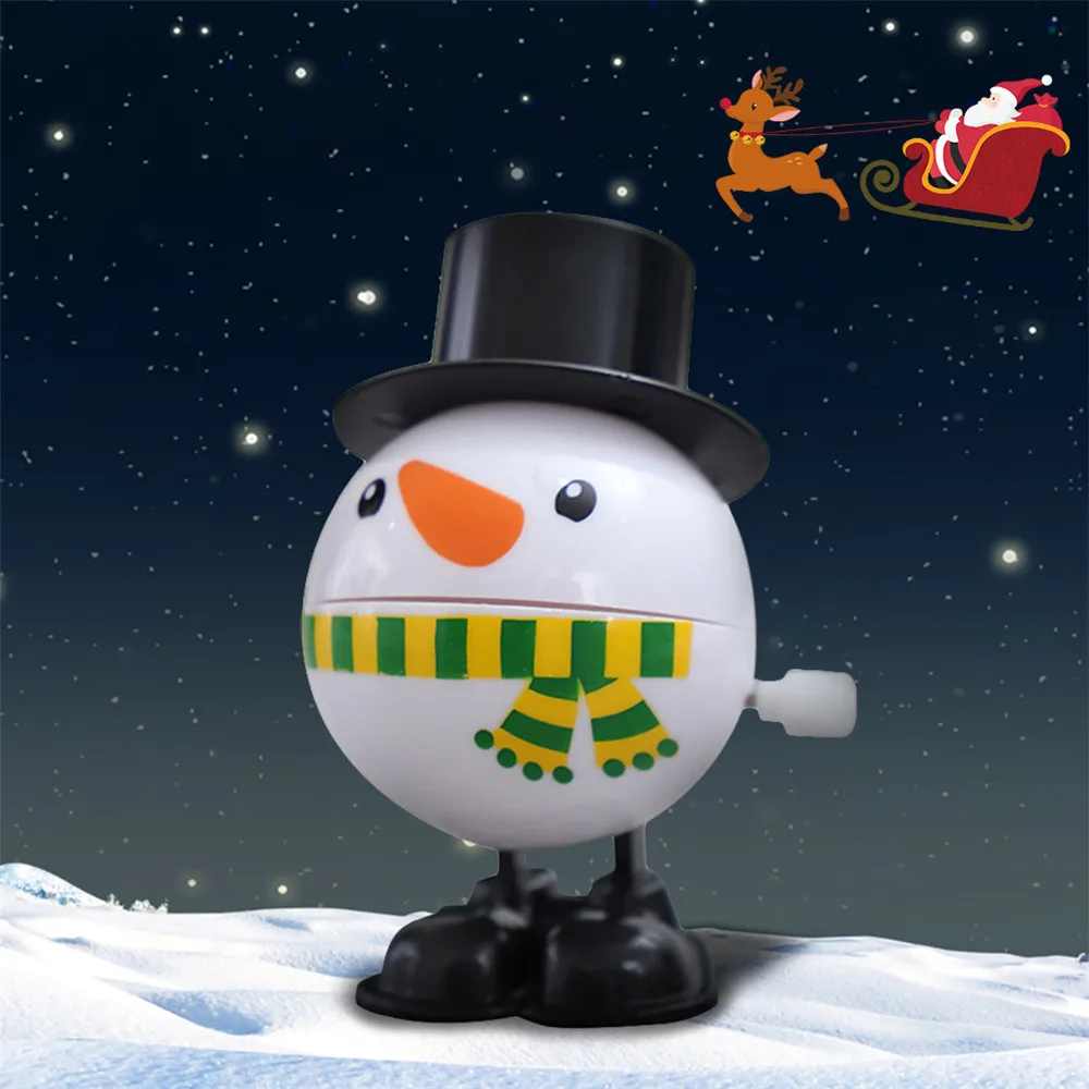 Детская заводная игрушка Рождественский Санта Клаус заводные игрушки Снеговик