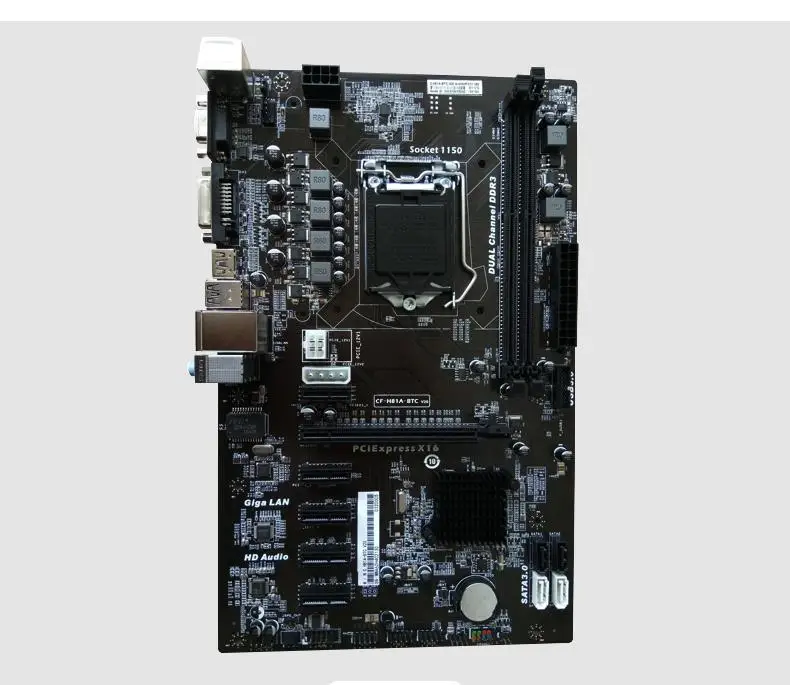 Материнская плата H81P BTC 6GPU 6PCI E LGA 1150 H81 PRO|Материнские платы| |