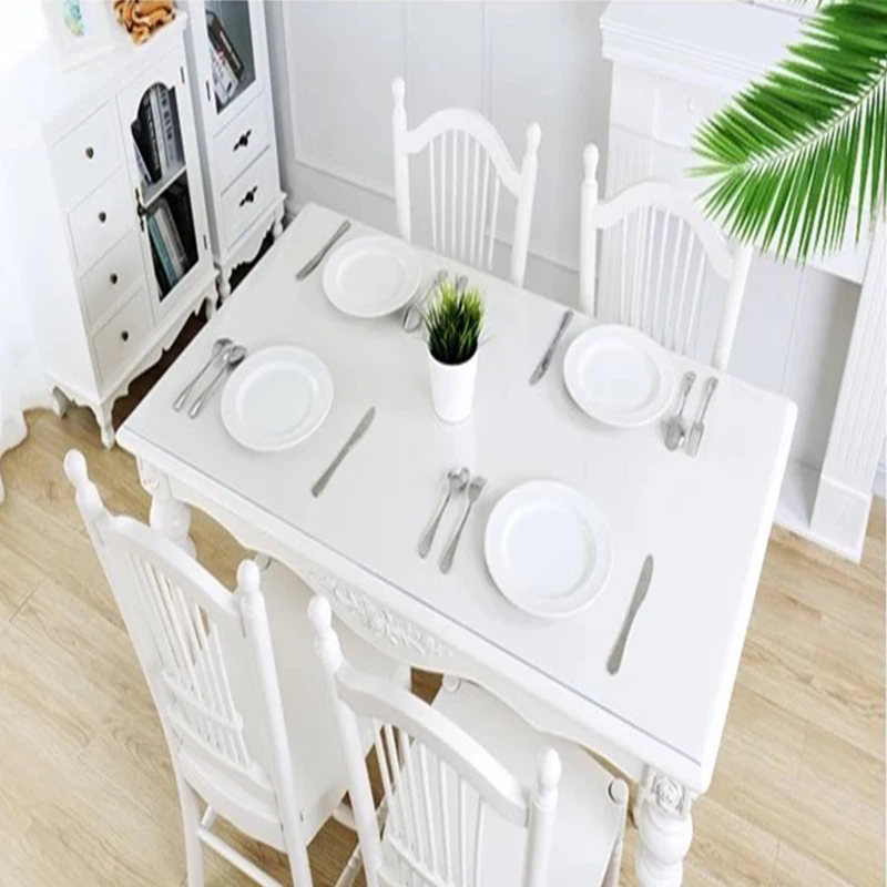 Водонепроницаемая масляная скатерть 100*200 см пластиковая прозрачный коврик для