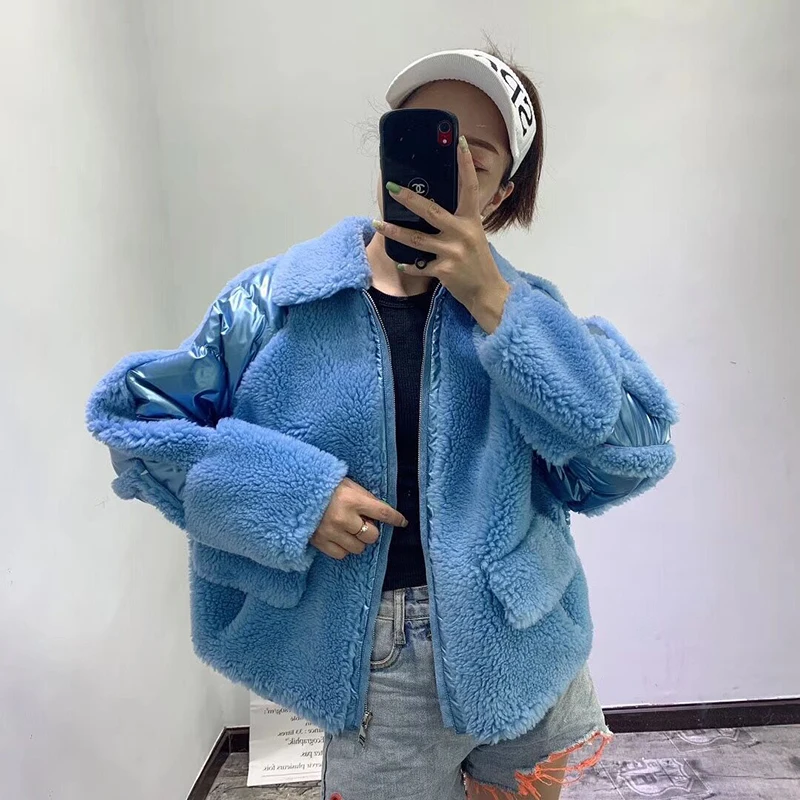 2019 осеннее и зимнее кашемировое пальто для стрижки овец женское меховое женский