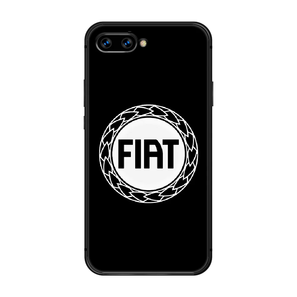 

FIAT car logo Phone Case Cover Hull For HUAWEI honor 8 8c 8a 8x 9 9a 9x V10 MATE 10 20 I lite pro black hoesjes silicone cover
