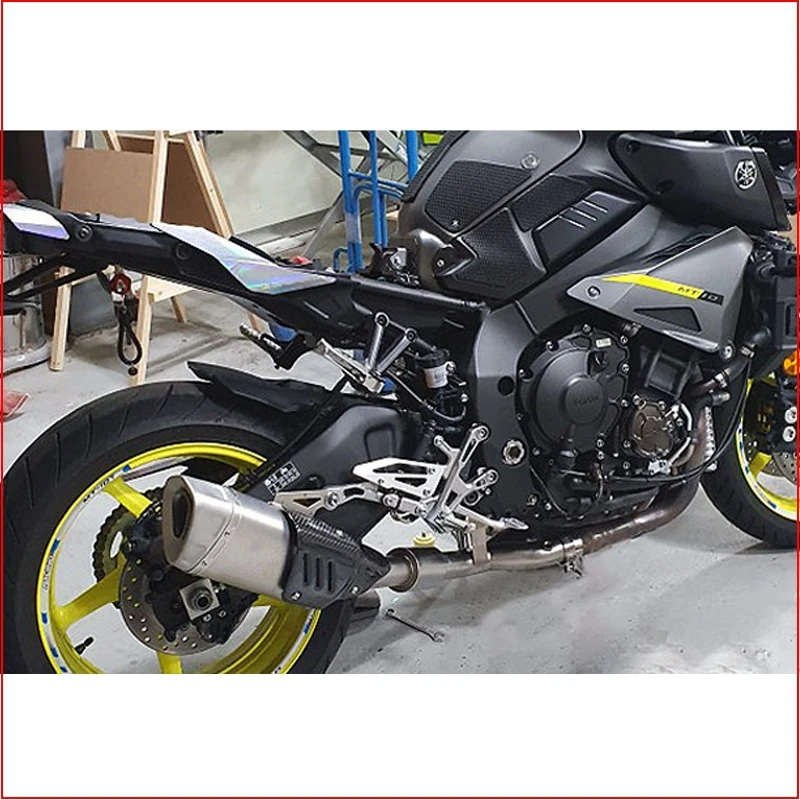 

51mm R6 MT10 2016-2020 Slip-on exhaust decat middle link pipe cut-catalyst down pipe elbow muffler escape for Yamaha R6 MT10