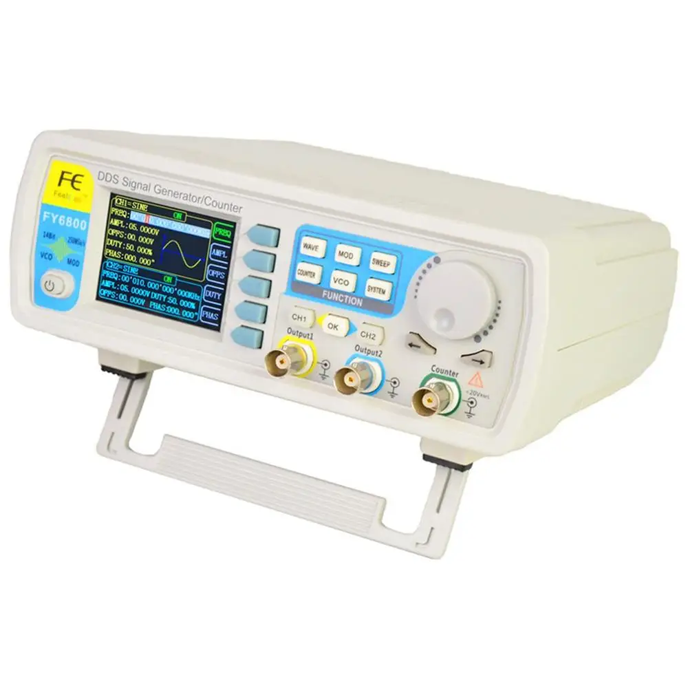 Генератор произвольных сигналов FellTech 2 канала DDS 40 МГц 250MSA/s 8192*14 бит 100 измеритель